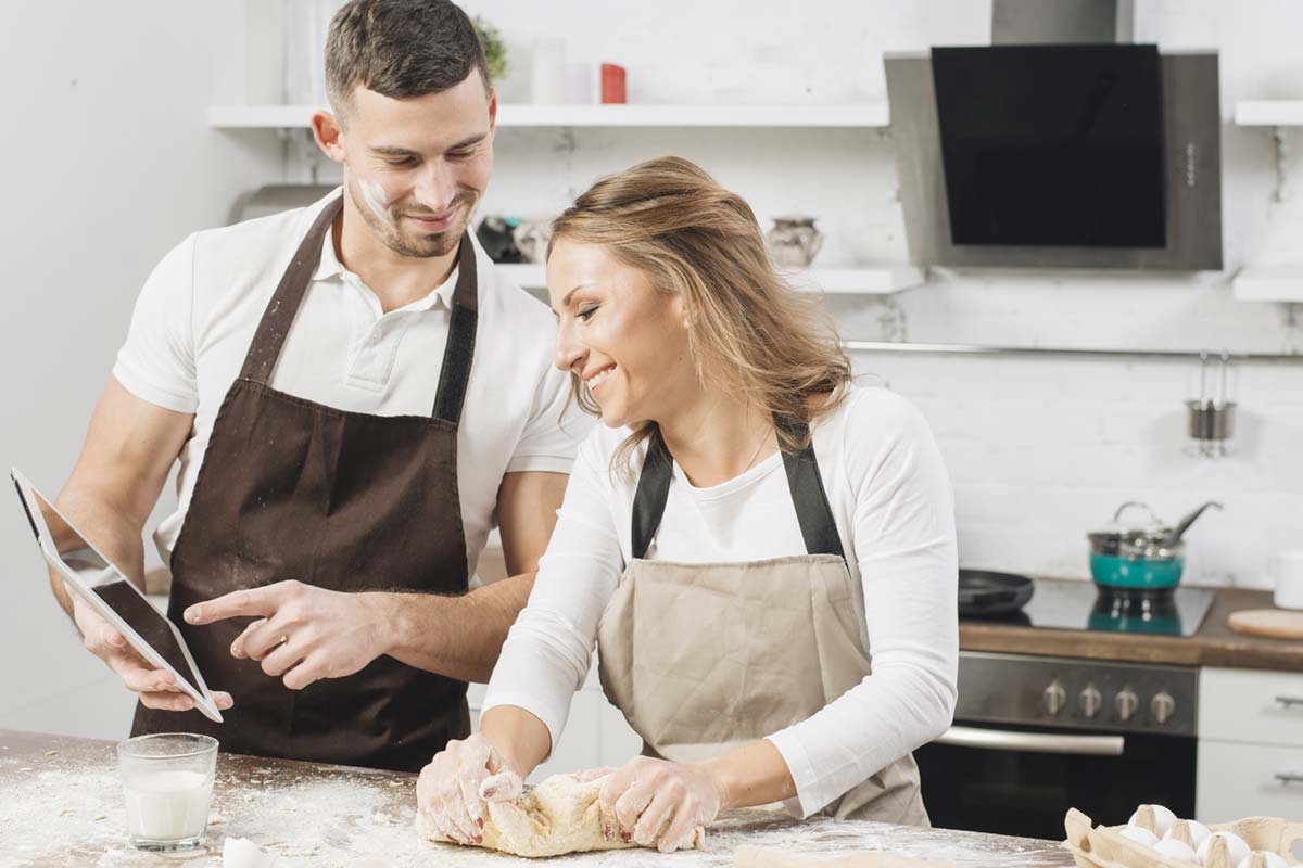 image of small business bakery discussing SEO services